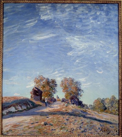 Path rising to the sun by Alfred Sisley