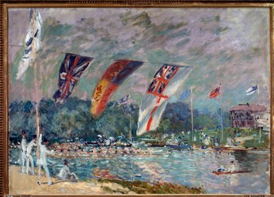 Regatta in Molesey, England by Alfred Sisley