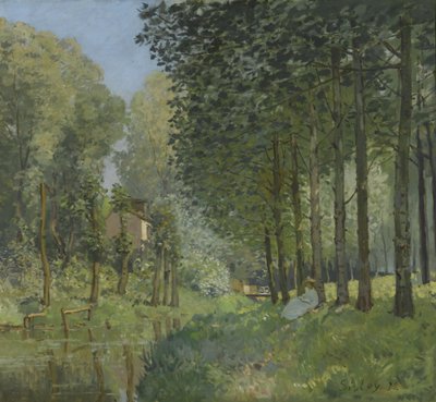 Rest Along the Stream. Edge of the Wood, c1878 by Alfred Sisley