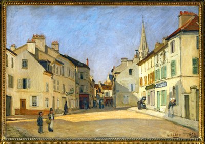 Street of the Chaussee in Argenteuil by Alfred Sisley