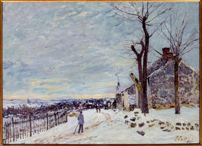 Snow Weather in Veneux-Nadon by Alfred Sisley