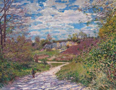 Winter Sun at Veneux-Nadon by Alfred Sisley