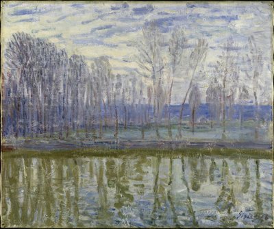 On the Shores of Loing by Alfred Sisley