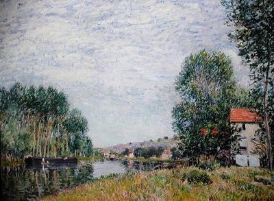 The Banks of the Loing at Moret by Alfred Sisley