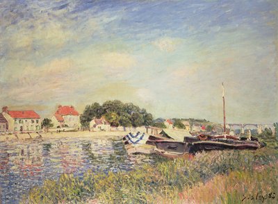The Banks of the Loing at Saint-Mammes by Alfred Sisley