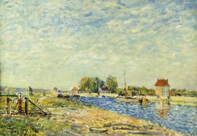 The Canal at Loing, 1884 by Alfred Sisley