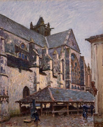 The Church at Moret in the Rain, 1894 by Alfred Sisley
