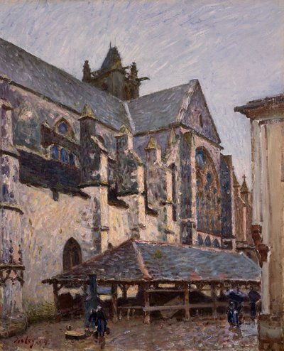 The Church at Moret in the Rain, 1894 by Alfred Sisley