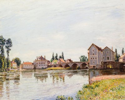 The Loing Below the Pont de Moret by Alfred Sisley