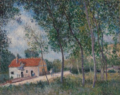 The Road from Moret to Saint-Mammès by Alfred Sisley