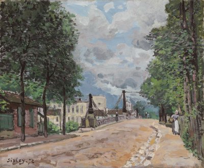 The Road of Gennevilliers by Alfred Sisley