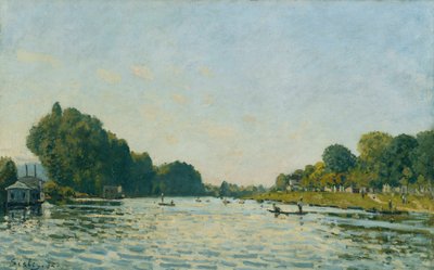 The Seine at Bougival by Alfred Sisley