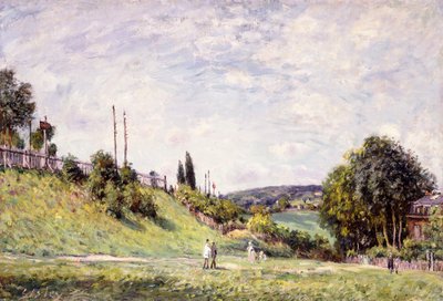 The Slope by the Railway in Sevres by Alfred Sisley