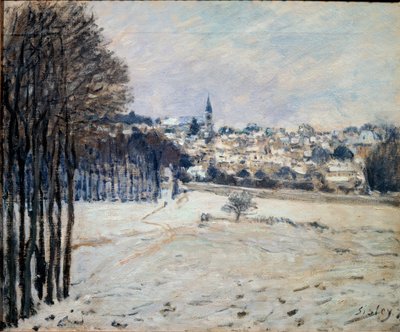 The Snow in Marly by Alfred Sisley