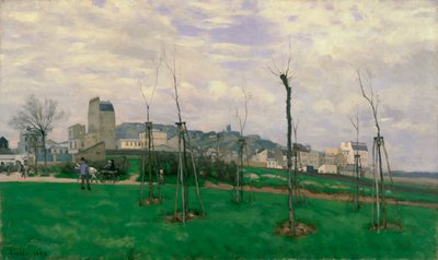 View of Montmartre from the Cité des Fleurs by Alfred Sisley