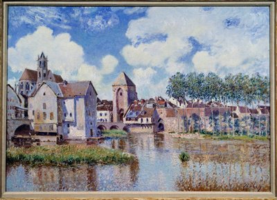 View of Moret on Loing by Alfred Sisley