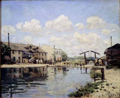 View of St Martin Canal in 1872 by Alfred Sisley