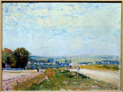 View of the Chemin de Montbuisson to Louveciennes by Alfred Sisley