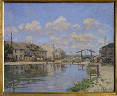 View of the Canal St. Martin, Paris by Alfred Sisley