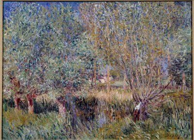 Willows on the Banks of the River Orvanne by Alfred Sisley