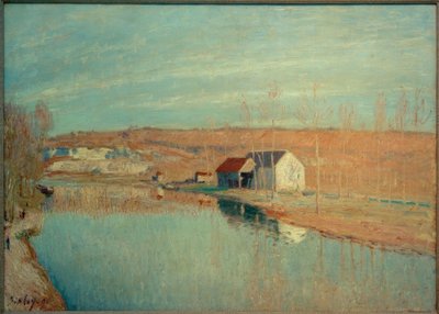 The Loing and the Hills of St. Nicaise - March Sun by Alfred Sisley