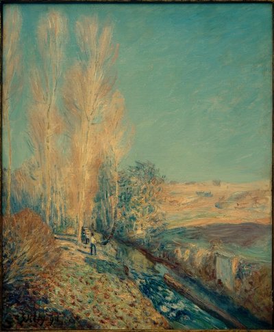Indian Summer - Environs of Moret by Alfred Sisley