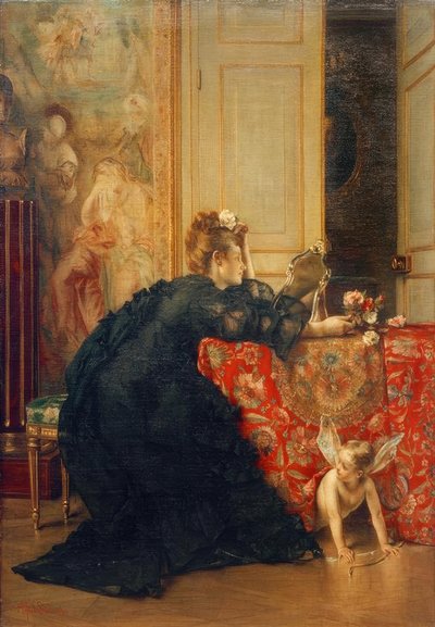 A. Stevens, The Widow or The Last Day of Widowhood by Alfred Emile Stevens