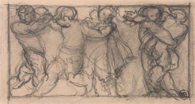 Group of Cherubs (design for a frieze) by Alfred Emile Stevens