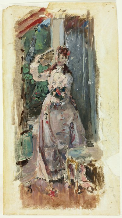 The Corner of the Balcony by Alfred Emile Stevens