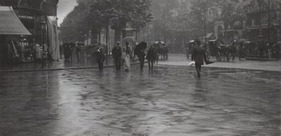 A Wet Day on the Boulevard, Paris by Alfred Stieglitz