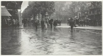 A Wet Day on the Boulevard, Paris by Alfred Stieglitz