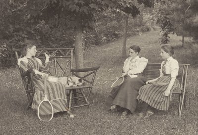 Emmy Obermeyer, Agnes Stieglitz, and Flora Small at Oaklawn by Alfred Stieglitz
