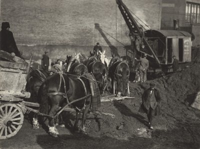 Excavating, New York by Alfred Stieglitz