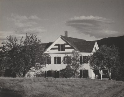 House and Trees, Lake George by Alfred Stieglitz
