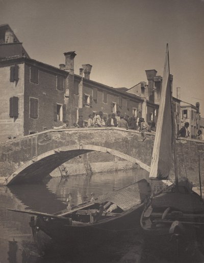 On the Bridge—Chioggia by Alfred Stieglitz