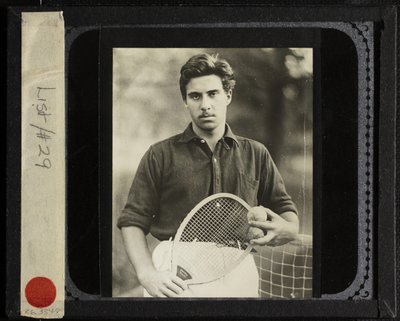 Untitled Nephew Edward with Tennis Racquet by Alfred Stieglitz