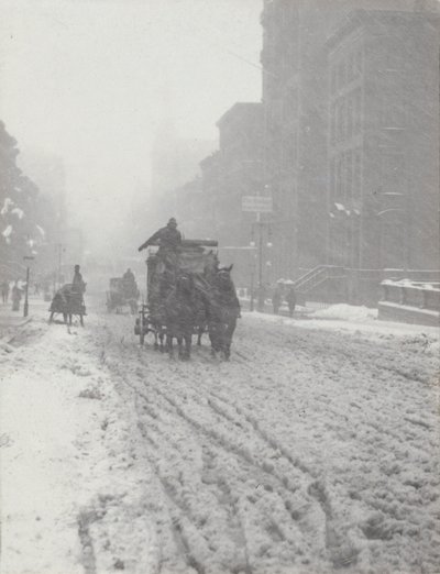 Winter on Fifth Avenue by Alfred Stieglitz