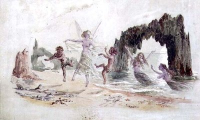 Fairies and Fauns on the Seashore by Alfred Thompson