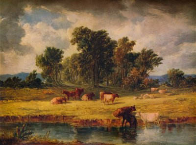 Banks of the Envy, near Rhuddlan, 1852, 1938 by Alfred Vickers