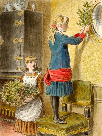 Decorating for Christmas by Alfred W Cooper