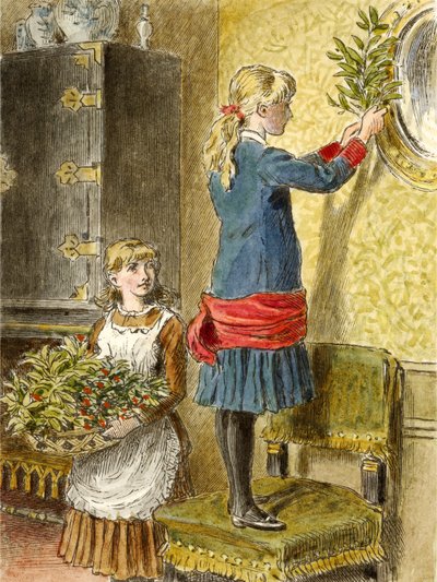 Decorating for Christmas by Alfred W. Cooper