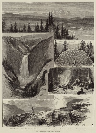 The Yellowstone Park, North America by Alfred W. Cooper