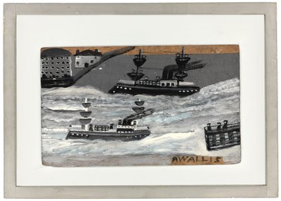 Gunboats in wartime by Alfred Wallis