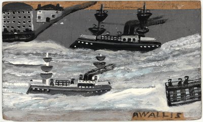 Gunboats in wartime by Alfred Wallis