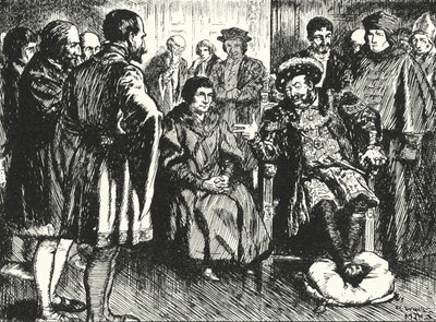 Sir Thomas More at the Court of Henry VIII, resisting the king