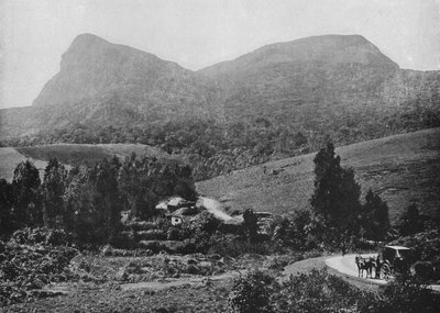 On the Road to Hakgalla. Hakgalla Rock in the Distance by Alfred William Amandus Plate