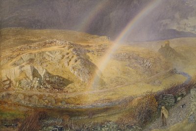 A November Rainbow, Dolwyddelan Valley, November 11 1866, 1 p.m. 1866 by Alfred William Hunt
