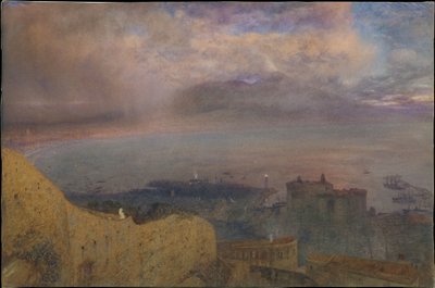 Bay of Naples - A Land of Smouldering Fire by Alfred William Hunt