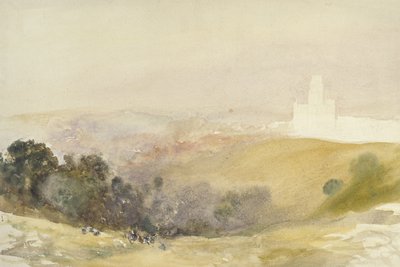 Durham from the Red Hills by Alfred William Hunt