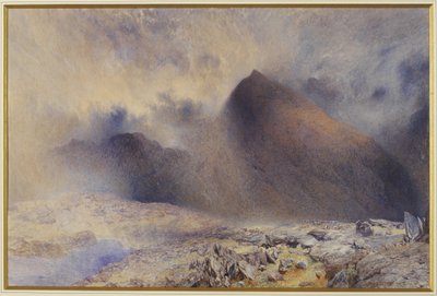 Mount Snowdon through Clearing Clouds by Alfred William Hunt